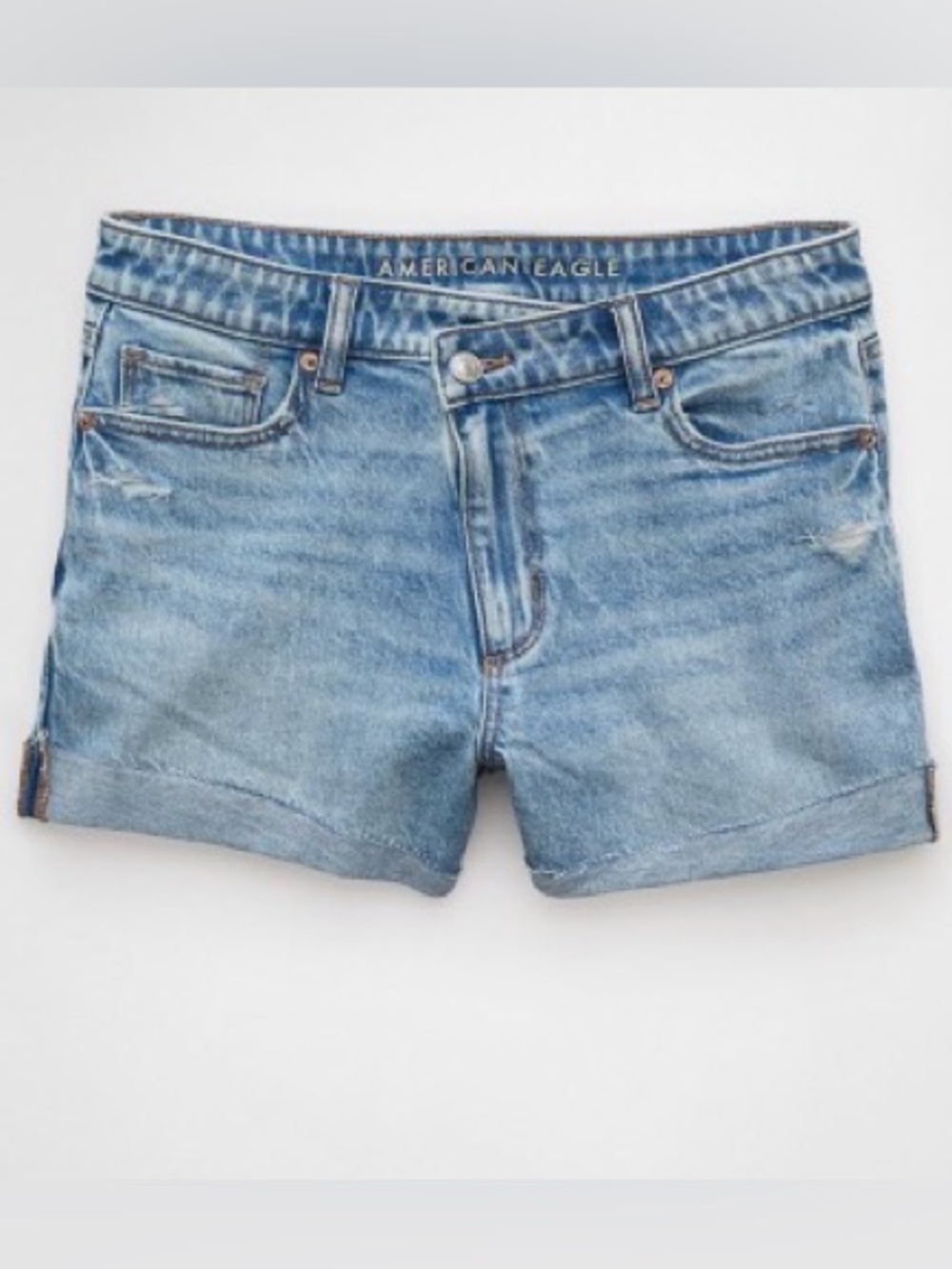 American Eagle Outfitters Light Wash Denim Cutoff Shorts